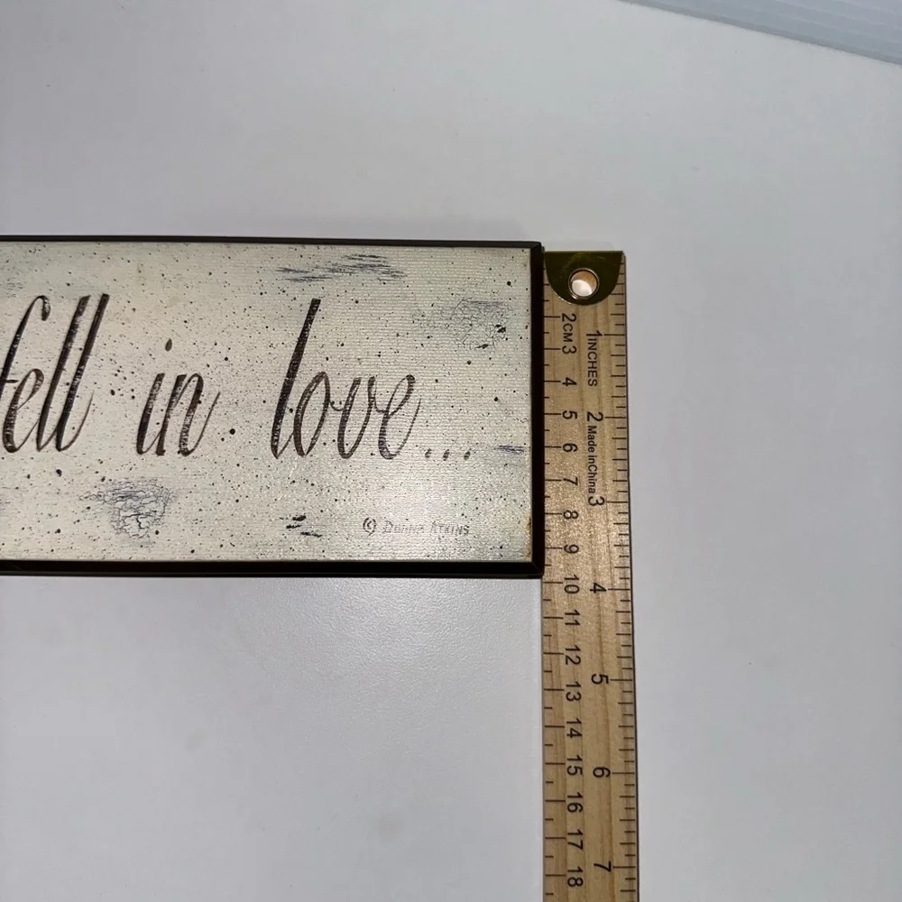 All Because Two People Fell In Love Donna Atkins Home Decor Sign Rustic - Picture 5 of 7